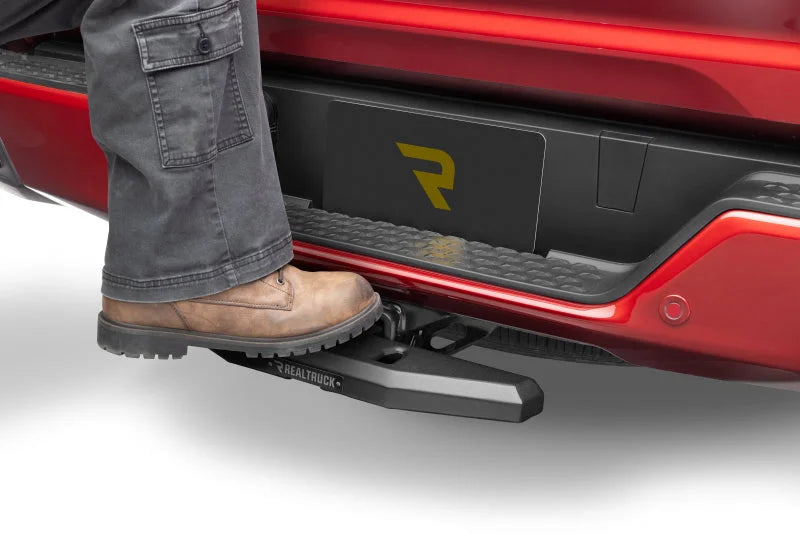 Go Rhino RB30 Slim Hitch Step - 17in. Long / Universal (Fits 2in. Receivers) - Tex. Blk - Installation View