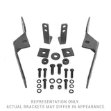 Go Rhino RC4 & RC3 LR Brackets - Textured black w/o ParkSense (Excl. REBEL / WARLOCK / TRX) (Excl. Rebel/Warlock/TRX) fits 2019-2026 Ram 1500