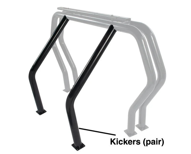 Go Rhino RHINO Bed Bar - Kickers - Black - Main Product View