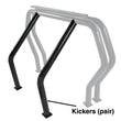 Load image into Gallery viewer, Go Rhino RHINO Bed Bar - Kickers - Black - Side View