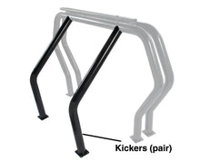 Load image into Gallery viewer, Go Rhino RHINO Bed Bar - Kickers - Black - Side View