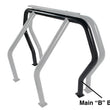 Load image into Gallery viewer, Go Rhino RHINO Bed Bar - Rear Main B bar - Black - Main Product View