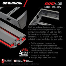 Load image into Gallery viewer, Go Rhino SRM 400 Roof Rack - 68in - Additional View 6