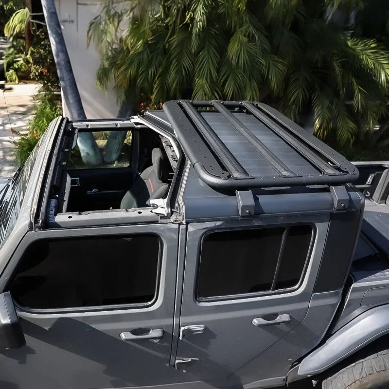 Go Rhino SRM 500 Flat Rack 35in. - Tex. Blk (Incl. Clamps - Mounts to Many Styles of Cross Bars) - Additional View 9