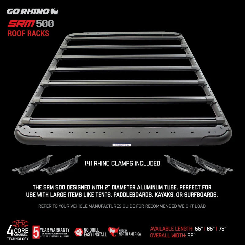 Go Rhino SRM 500 Roof Rack - 55in - Additional View 7