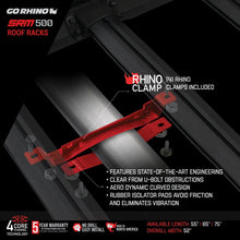 Load image into Gallery viewer, Go Rhino SRM 500 Roof Rack - 65in - Back View