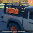 Load image into Gallery viewer, Go Rhino SRM 600 Basket Style Roof Rack 55in. - Tex. Blk - Side View