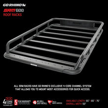 Load image into Gallery viewer, Go Rhino SRM 600 Basket Style Roof Rack 55in. - Tex. Blk - Additional View 11