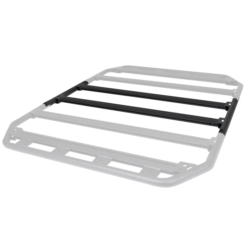 Go Rhino SRM300 20in. Center Rack Extender Leaf - Single Extension - Tex. Blk - Side View