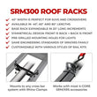 Load image into Gallery viewer, Go Rhino SRM300 Flat Platform Roof Rack 40in. L x 40in. W (Incl. Clamps) - Back View