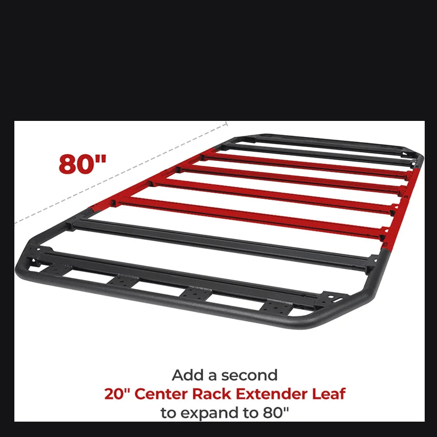 Go Rhino SRM300 Flat Platform Roof Rack 40in. L x 40in. W (Incl. Clamps) - Additional View 8