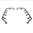 Load image into Gallery viewer, Go Rhino SRM300 Tri-Rail Kit (For 60x40in. Rack) - Tex. Blk (Rails ONLY - Req. Platform) - Back View