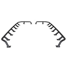 Load image into Gallery viewer, Go Rhino SRM300 Tri-Rail Kit (For 80x40in. Rack) - Tex. Blk (Rails ONLY - Req. Platform) - Back View