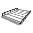 Load image into Gallery viewer, Go Rhino SRM500 Dual Rail Kit (For 75in. Long Rack) - Tex. Blk (Rails ONLY - Req. Platform) - Back View