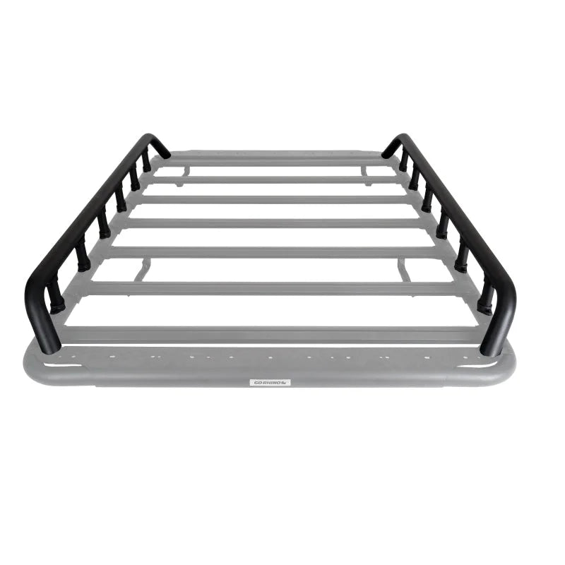Go Rhino SRM500 Dual Rail Kit (For 75in. Long Rack) - Tex. Blk (Rails ONLY - Req. Platform) - Installation View