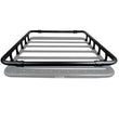 Load image into Gallery viewer, Go Rhino SRM500 Quad Rail Kit (For 65in. Long Rack) - Tex. Blk (Rails ONLY - Req. Platform) - Back View