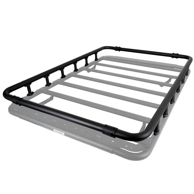 Go Rhino SRM500 Quad Rail Kit (For 75in. Long Rack) - Tex. Blk (Rails ONLY - Req. Platform) - Installation View