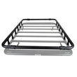 Load image into Gallery viewer, Go Rhino SRM500 Quad Rail Kit (For 75in. Long Rack) - Tex. Blk (Rails ONLY - Req. Platform) - Back View