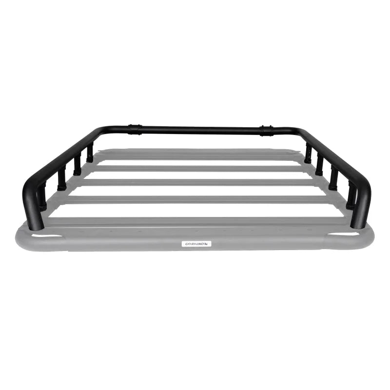 Go Rhino SRM500 Tri-Rail Kit (For 55in. Long Rack) - Tex. Blk (Rails ONLY - Req. Platform) - Back View