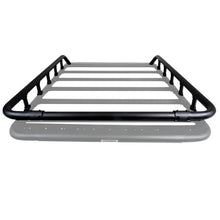 Load image into Gallery viewer, Go Rhino SRM500 Tri-Rail Kit (For 65in. Long Rack) - Tex. Blk (Rails ONLY - Req. Platform) - Back View