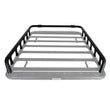 Load image into Gallery viewer, Go Rhino SRM500 Tri-Rail Kit (For 75in. Long Rack) - Tex. Blk (Rails ONLY - Req. Platform) - Side View