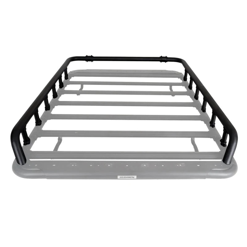 Go Rhino SRM500 Tri-Rail Kit (For 75in. Long Rack) - Tex. Blk (Rails ONLY - Req. Platform) - Side View