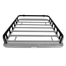 Load image into Gallery viewer, Go Rhino SRM500 Tri-Rail Kit (For 75in. Long Rack) - Tex. Blk (Rails ONLY - Req. Platform) - Side View