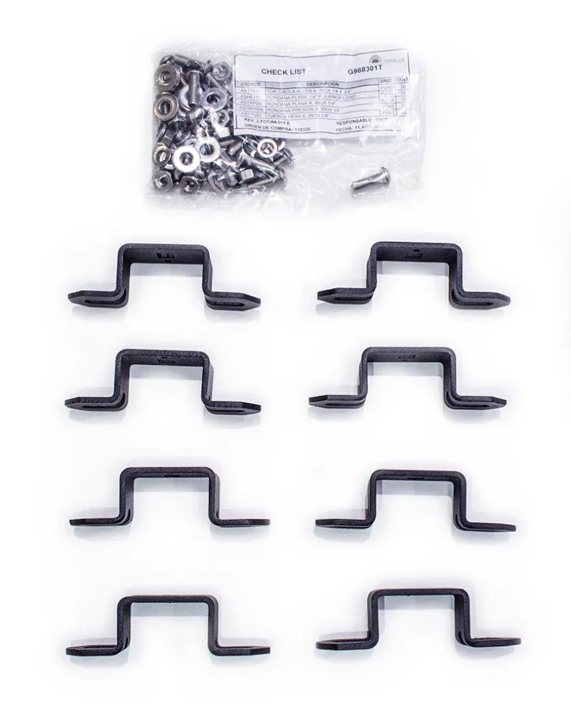 Go Rhino Sport Bar 2.0 - 3in Cube Light Bracket Kit - Side View