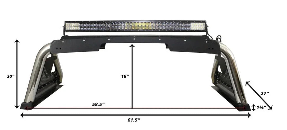 Go Rhino 15-20 Chevrolet Colorado Sport Bar 2.0 (Mid Size) - Tex Blk - Additional View 10