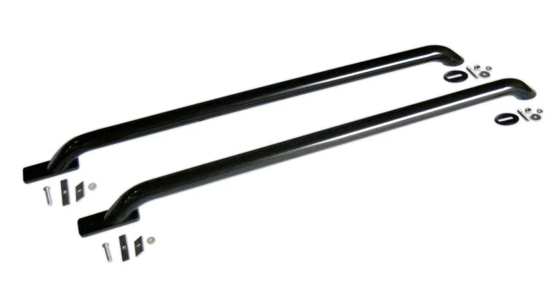 Go Rhino Stake Pocket Bed Rails - Blk - 4ft - Side View