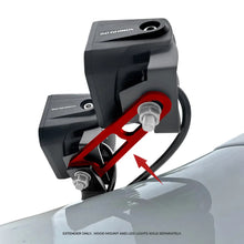 Load image into Gallery viewer, Go Rhino Universal XE Hood Hinge Cube Light Mount - Installation View