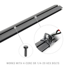 Load image into Gallery viewer, Go Rhino Universal XRS 49 3/4 Cross Rail Accessory Set - Tex. Black - Side View