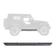 Load image into Gallery viewer, Go Rhino V-Series V3 Side Step - Universal 57in. (No Drill/Mounting Brkt Req.) - Tex. Blk - Side View
