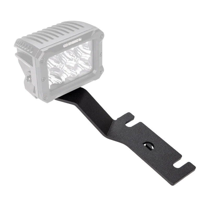 Go Rhino XE Hood Hinge Cube Light Mount fits 2017-2024 Nissan Titan / 2016-2024 Nissan Titan Xd - Back View