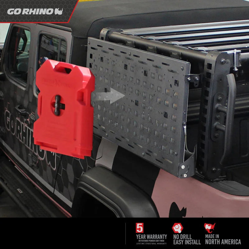 Go Rhino XRS Accessory Gear Table - Side View