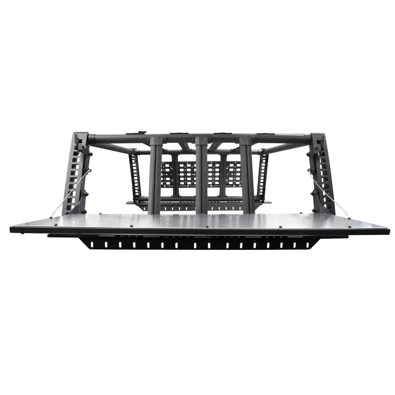 Go Rhino XRS Accessory Gear Table for Full-Sized Trucks (Mounts to 5952000T) - Tex. Blk - Installation View