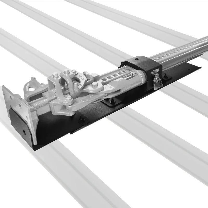 Go Rhino XRS/SRM 4-CORE Clamp Mount Kit for Hi-Lift Jack - Tex. Blk (No Drill) - Side View