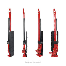 Load image into Gallery viewer, Go Rhino XRS/SRM 4-CORE Clamp Mount Kit for Hi-Lift Jack - Tex. Blk (No Drill) - Installation View
