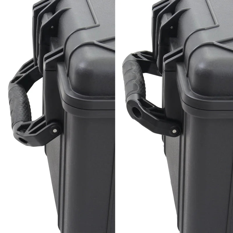 Go Rhino XVenture Gear Hard Case - Extra LG 25in. / Lockable / IP67 / Automatic Air Valve - Tex. Blk - Back View