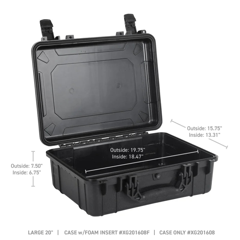Go Rhino XVenture Gear Hard Case - Large 20in. / Lockable / IP67 / Automatic Air Valve - Tex. Black - Additional View 5