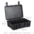Load image into Gallery viewer, Go Rhino XVenture Gear Hard Case - Medium 18in. / Lockable / IP67 / Automatic Air Valve - Tex. Black - Additional View 8