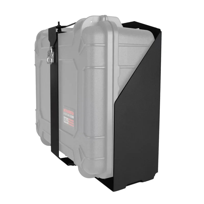Go Rhino XVenture Gear Hard Case Mount Extra Large 25in. (Mount ONLY for XRS/SRM Racks) - Tex. Blk - Side View