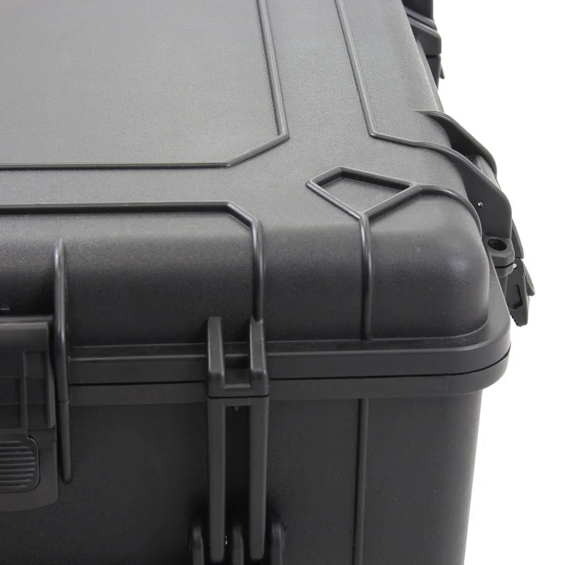 Go Rhino XVenture Gear Hard Case w/Foam - Large 20in. / Lockable / IP67 - Tex. Black - Side View