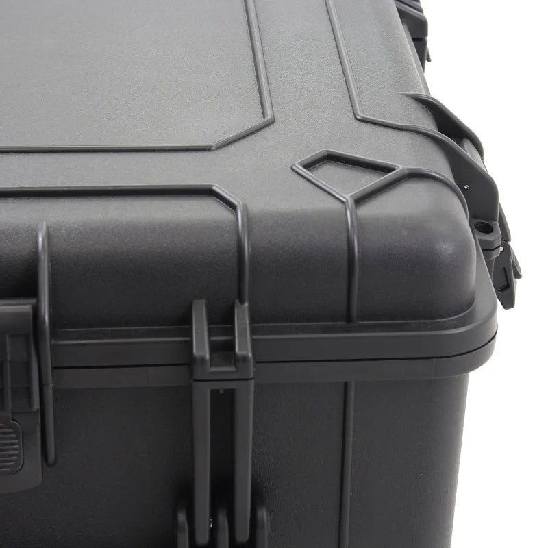 Go Rhino XVenture Gear Hard Case w/Foam - Large 25in. / Lockable / IP67 - Tex. Black - Side View