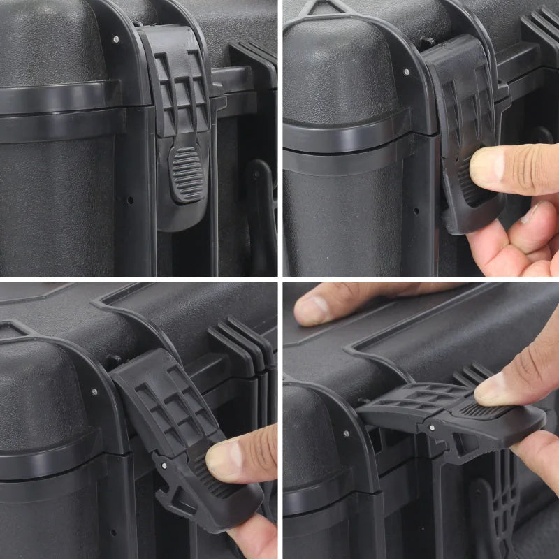 Go Rhino XVenture Gear Hard Case w/Foam - Large 25in. / Lockable / IP67 - Tex. Black - Installation View