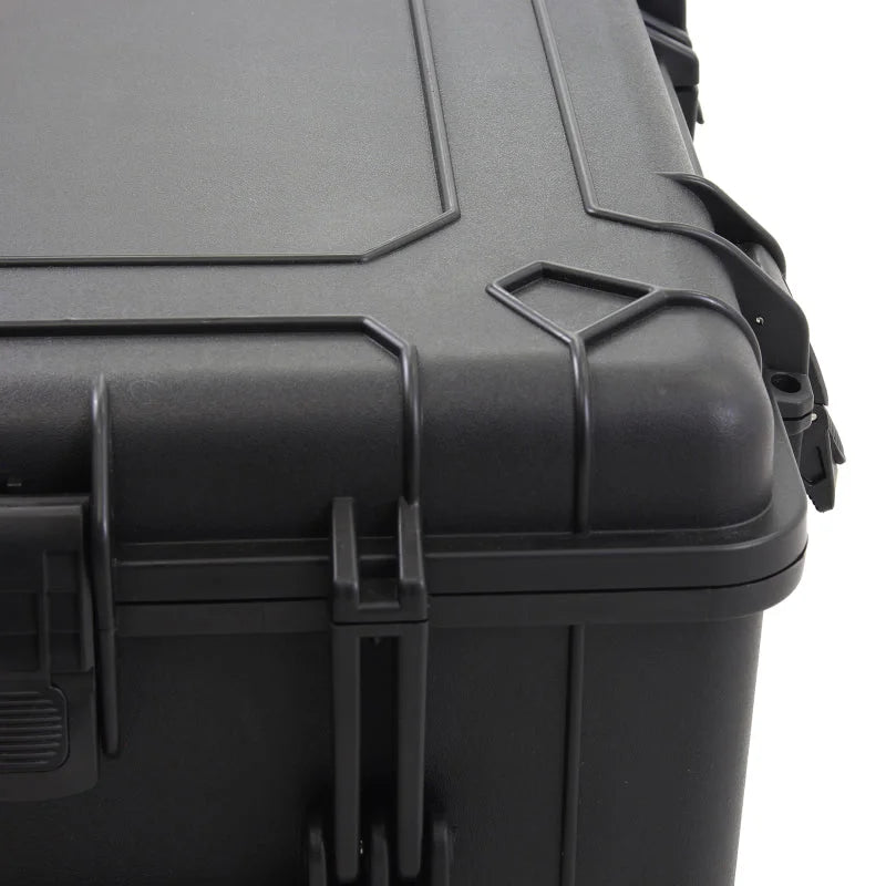 Go Rhino XVenture Gear Hard Case w/Foam - Medium 18in. / Lockable / IP67 - Tex. Black - Side View