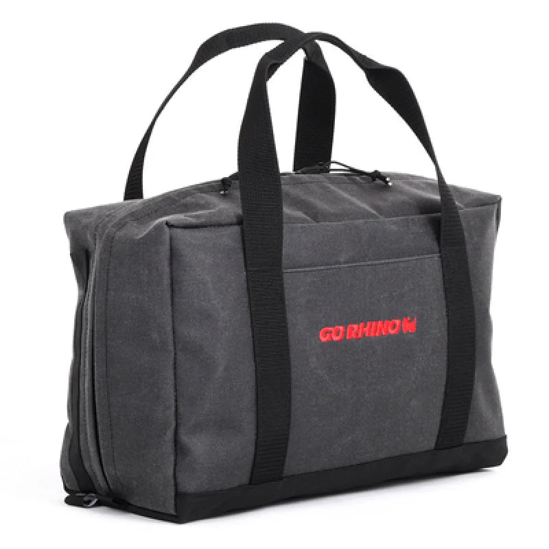 Go Rhino XVenture Gear Recovery Bag (7.5x11.5x18in. Closed) 12oz Waxed Canvas - Black - Main Product View
