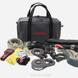 Load image into Gallery viewer, Go Rhino XVenture Gear Recovery Bag (7.5x11.5x18in. Closed) 12oz Waxed Canvas - Black - Side View