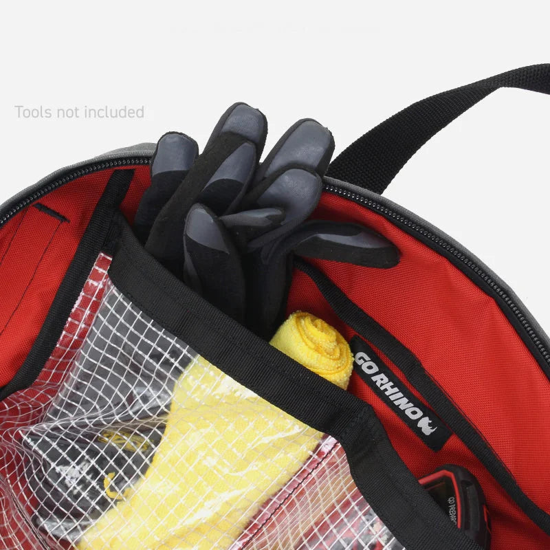 Go Rhino XVenture Gear Recovery Bag (7.5x11.5x18in. Closed) 12oz Waxed Canvas - Black - Additional View 5