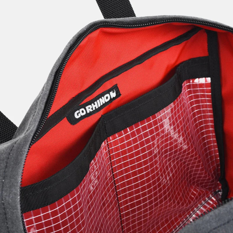 Go Rhino XVenture Gear Recovery Bag (7.5x11.5x18in. Closed) 12oz Waxed Canvas - Black - Additional View 6
